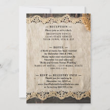 Rustic Elegance Wedding Burlap Lace Barnwood