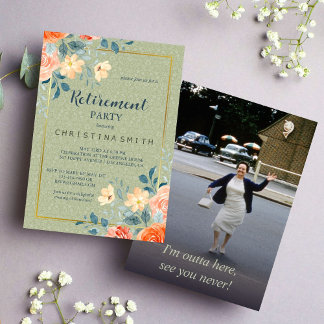 Convite Rustic Elegant Floral Watercolor Party