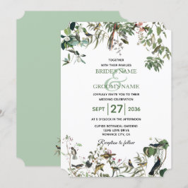 Convite Rustic Eucalyptus Deixa Vintage Greenery Casamento
