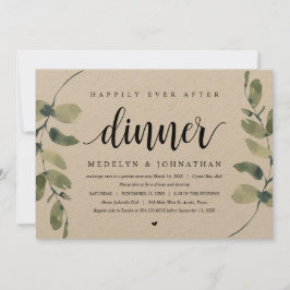 Convite Rustic Eucalyptus, Janto de Elopemento de Casament