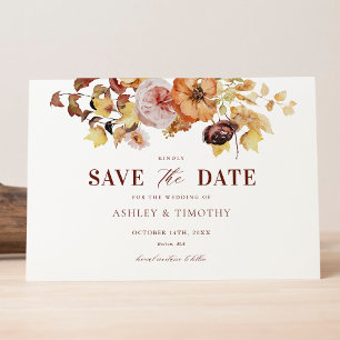 Convite Rustic Fall Boho Weding Save The Dates