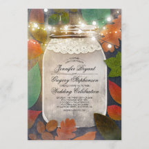 Rustic Fall Deixa Mason Jar String Luzes Casamento