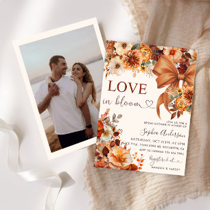 Convite Rustic Fall Love In Bloom Chá de panela Photo