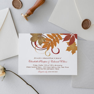 Convite Rustic Falling Sai Do Janto De Ensaio De Casamento