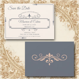 Convite Rustic Filigree, Salve a Data