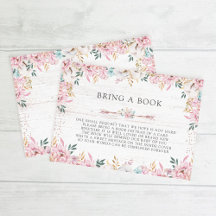 Rustic Floral & Arrows Traga um Livro