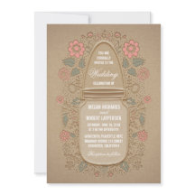 Rustic Floral Mason Jar Wedding