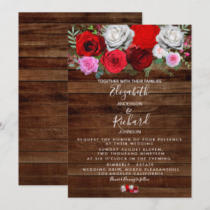 Convite Rustic Floral Wedding