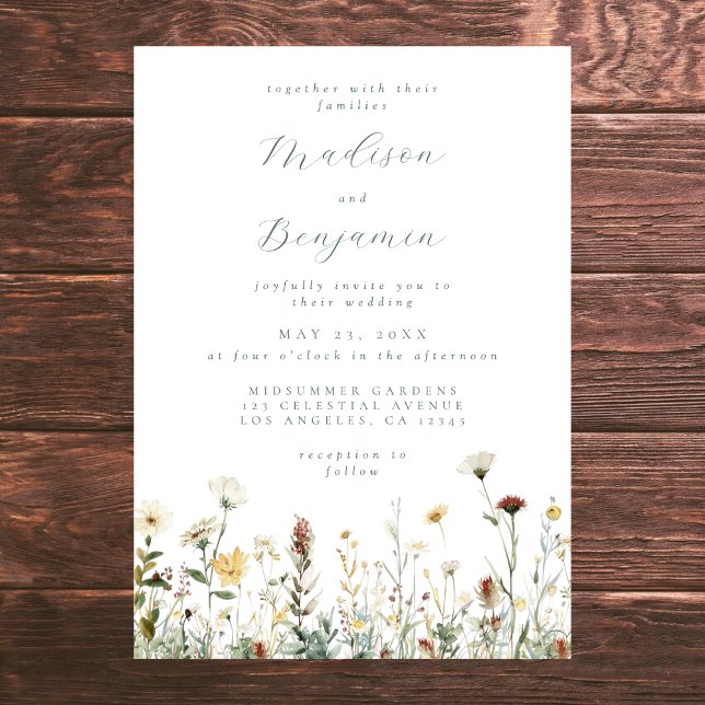 Convite Rustic Floral Wedding (Criador carregado)