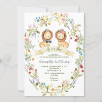 Rustic Flowers Ele ou Ela Lion Gênero Revela