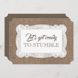 Convite Rustic Funny Bridesmaid / Proposta de Madrinha de