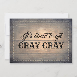 Convite Rustic Funny Bridesmaid / Proposta de Madrinha de 