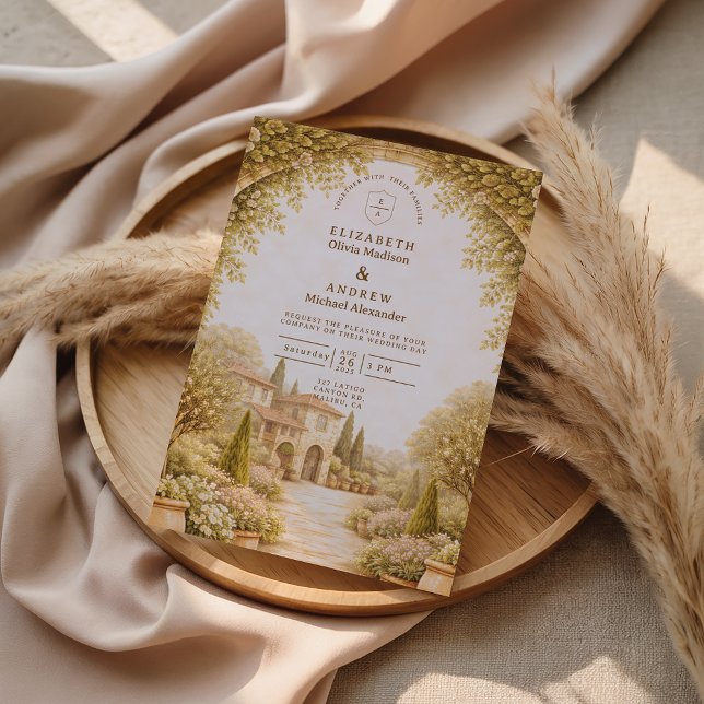 Convite Rustic Garden Estate Wedding (Criador carregado)