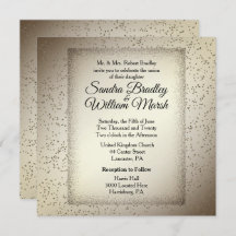 Convite Rustic Glitter Wedation