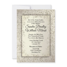 Convite Rustic Glitter Wedation