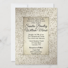 Convite Rustic Glitter Wedation