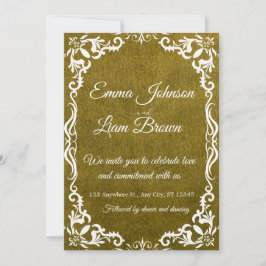 Convite Rustic Green Mexican Wedding Invitation