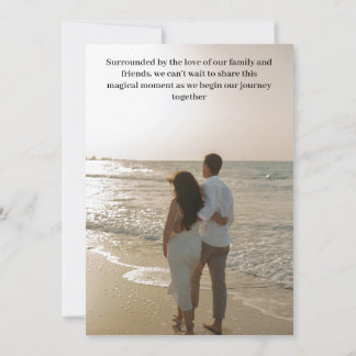 Convite Rustic Indoor Wedding Save the Date Card