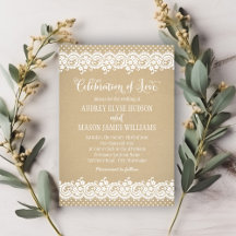 Rustic Kraft e Lace Wedding