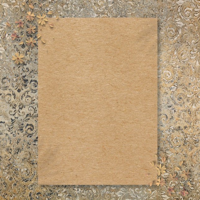 Convite Rustic Kraft Simple Na moda Boho (Rustic Kraft Simple Stylish Boho Invitation)