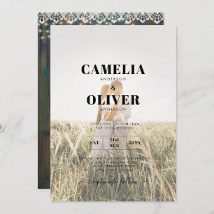 Convite Rustic Lace Gypsophila Luzes Mason Jar Weding