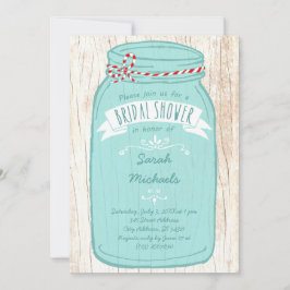 Convite Rustic Mason Jar no Latido Ilustrated Wedding