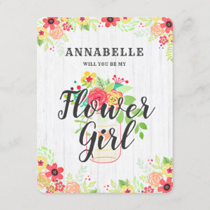 Convite Rustic Mason Jar Você Será Minha Flor