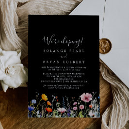 Convite Rustic Meadow Botanical Elopement Reception