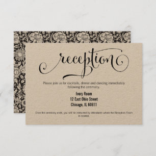 Convite Rustic Modern Nós Fazemos Script De Recepção de ca