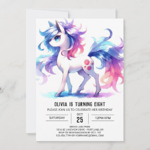 Convite Rustic Online Horse Birthday