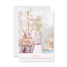 Convite Rustic Personalised Bridesmaid