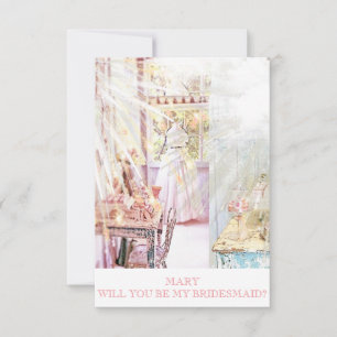 Convite Rustic Personalised Bridesmaid