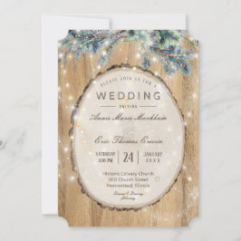 Convite Rustic Pine Mountain Boho
