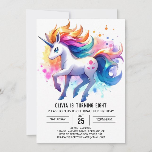 Convite Rustic Printable Horse Birthday (Frente)