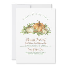 Convite Rustic Pumpkin