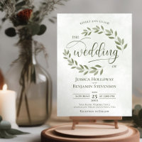 Rustic Sage Green deixa casamento verde elegante