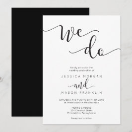 Convite Rustic Script Wedding