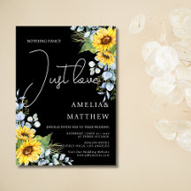 Rustic Sunflower Script Apenas Adora Casamento Neg
