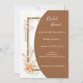 Convite Rustic Terthy Floral Harmonia Bridal