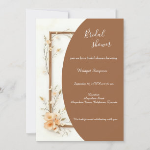 Convite Rustic Terthy Floral Harmonia Bridal