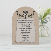 Rustic The Hunt Está Sobre Casamento Mostrado em K