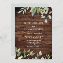 Rustic Watercolor Green Deixa Casamento Moderno