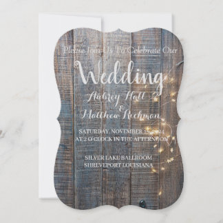 Convite Rustic Wedding