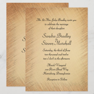 Convite Rustic Wedding