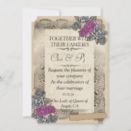 Convite Rustic Wedding Card
