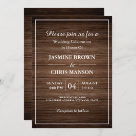 Convite Rustic Wedding Wood Rustic Weding Invitati