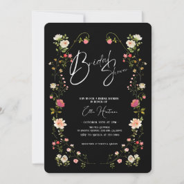 Convite Rustic Wildflower Bridal Bash