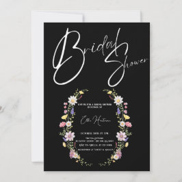 Convite Rustic Wildflower Bridal Bash