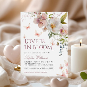 Convite Rustic Wildflower Love Está Em Bloom
