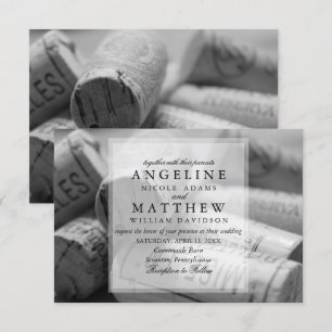 Convite Rustic Wine Themed Vineyard Weditation